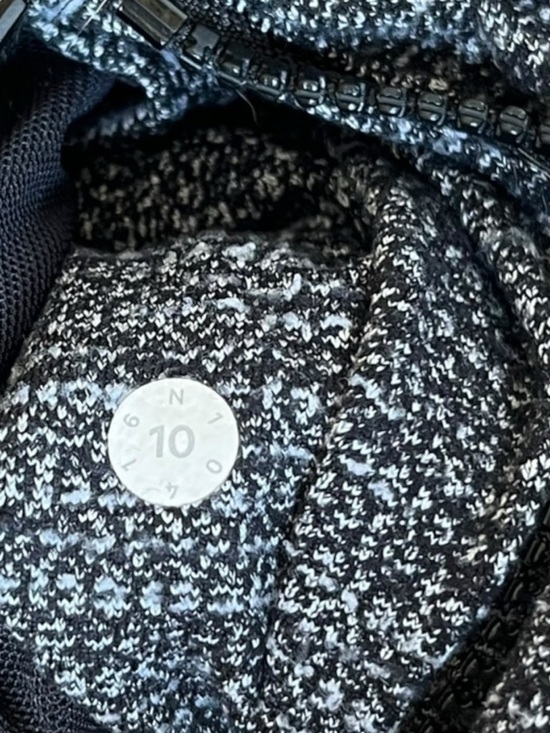 Lululemon Define Jacket Size 10 Black White Coco Pique Luon Zip Activewear - Picture 14 of 14